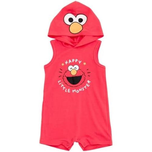 Sesame Street Hooded Cosplay Romper Newborn to Little Kid Sizes (0-3 Months - 5)