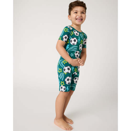 Soccer Stars Two-Piece Short Sleeve & Shorts Pajama Set
