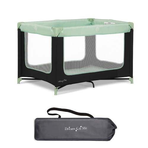 Dream on Me Zodiak Portable Playard with Carry Bag & Shoulder Strap, Mint, Unisex