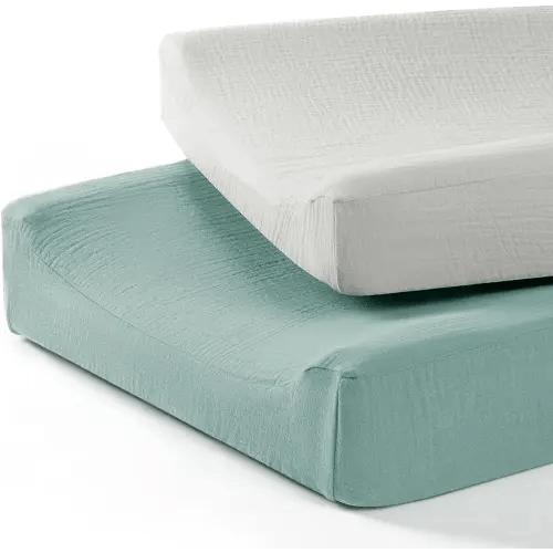 Baby Changing Pad Cover: Muslin Diaper Changing Table Pad Cover - Changing Pad Sheets for Girls Boys