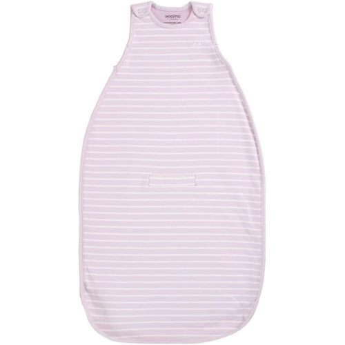 Woolino 4 Season Ultimate Baby Sleep Sack ā Merino Wool Baby Sleep Bag, Organic Cotton, Temperature Regulating Wearable Blanket, Adjustable Sleep Sack 2ā24 Months, All Season - Lilac