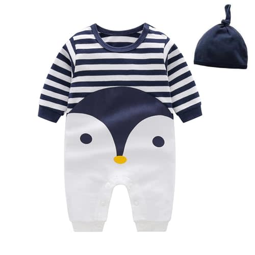 Baby Long Sleeve Romper Cotton Cartoon Print Newborn Infant Bodysuit Jumpsuit 0-18 Months Unisex
