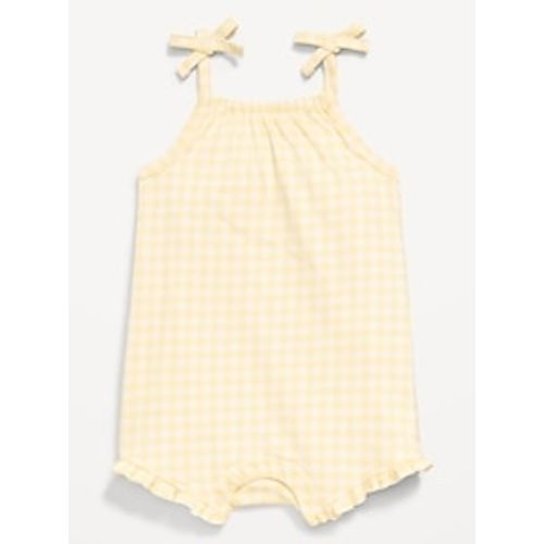 Printed Sleeveless Tie-Strap Romper for Baby | Old Navy
