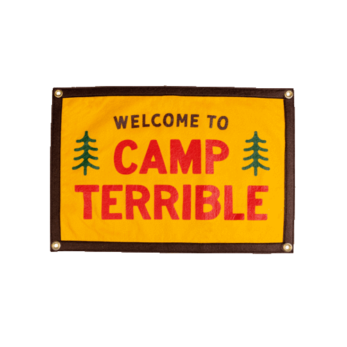 Personalized Welcome To Camp Flag • Kelle Hampton x Oxford Pennant