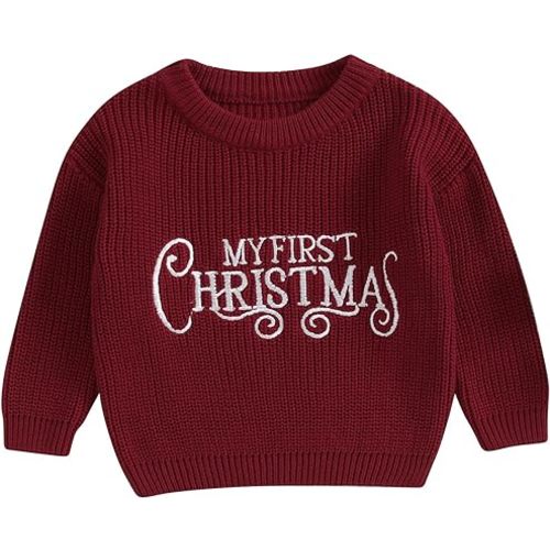 Infant Baby Boy Girl Oversized Knit Sweater Chunky Long Sleeve Pullover Sweater Shirts Warm Fall Winter Tops Clothes