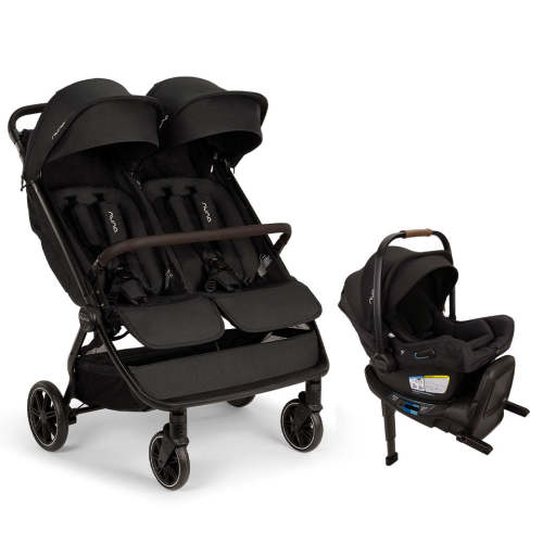 TRVL Dubl + PIPA Series Travel System - Caviar / PIPA rx Aire / Caviar