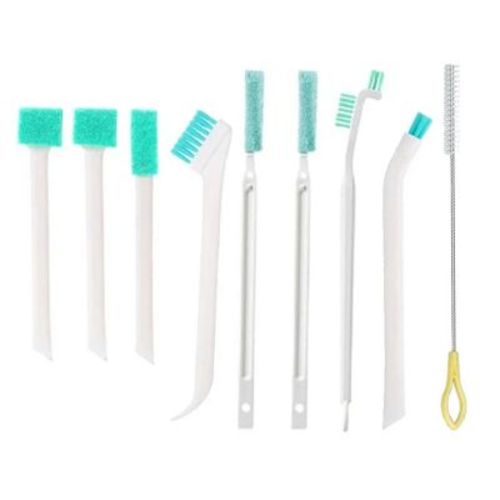 Kitcheniva Household Cleaning Brush Set 9 Pcs - For Bottle, Window & Crevice