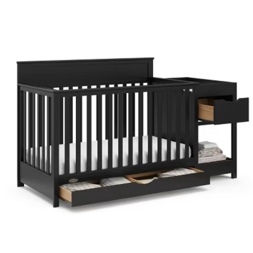 Graco Shiloh Convertible Crib & Changer Black