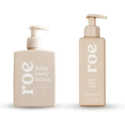 Roe Wellness- Baby Wash and Lotion | Great For Sensitive Skin Lightweight Moisturizing Lotion & Cleansing Body & Hair Wash