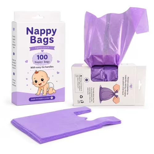 100pcs pack heavy duty scented diaper disposal bags odor - Temu
