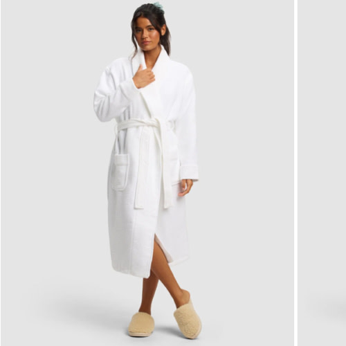 Absorbent Bamboo Waffle Bath Robe | Cozy Earth