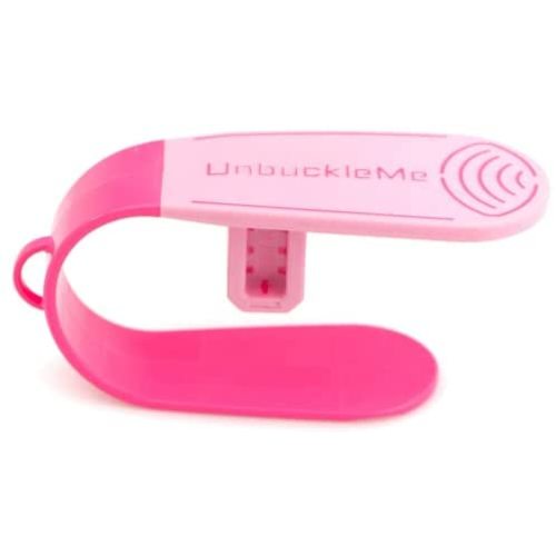 UnbuckleMe Car Seat Buckle Release Tool - As Seen on Shark Tank - Makes it Easy to Unbuckle a Child's Car Seat - Easy Tool for Parents, Grandparents & Older Children (1 Pack, Hot Pink)