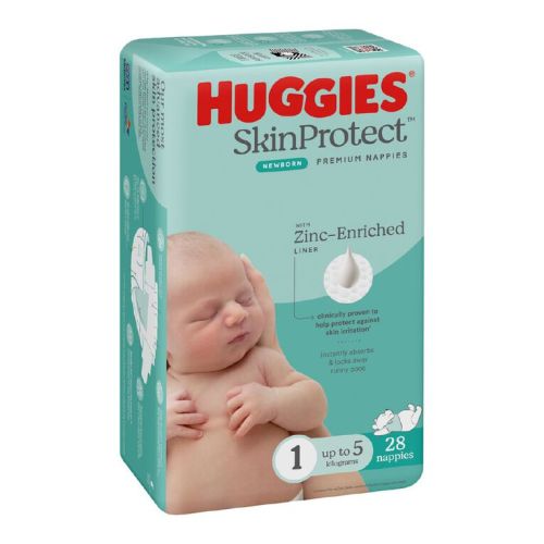 Huggies Newborn Nappies up to 5kg Size 1 28 Pack