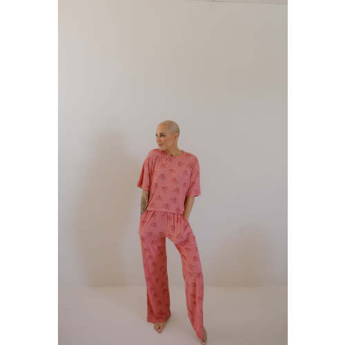 Women's Boxy Tee Lounge Set | Iconic Cherry