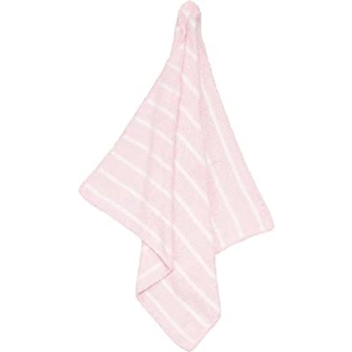Angel Dear Chenille Blanket, Pretty Pink/Ivory Stripe