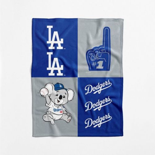 MLB Los Angeles Dodgers Domino Swaddle Blanket
