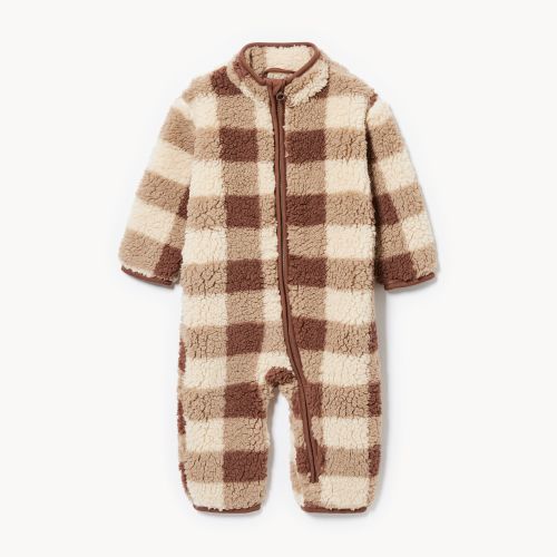 Baby Teddy Fleece Lined Romper