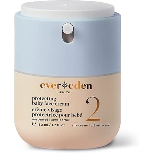 Evereden Protecting Baby Face Cream (1.7 fl. oz.): No.2 Silk Baby Cream - Nourishing Infant Face Moisturizer for Dry Skin & Temperate Climates - Clean and Vegan Ingredients - Fragrance-Free