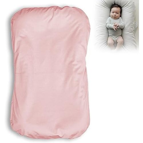 Multifunctional Nest Lounger Pillow with Removable Cotton Cover - Ultra-Soft Support for Home, Office & Travel (Pink Velvet Fabric)