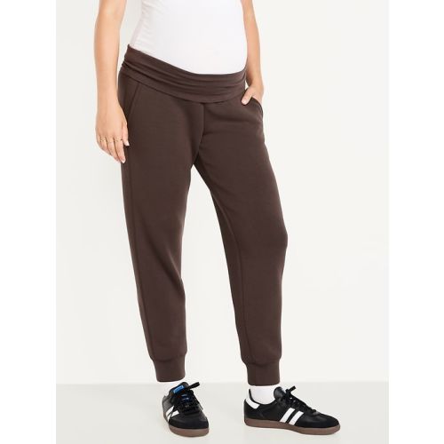 Maternity Bounce Fleece Rollover-Waist Jogger Sweatpants | Old Navy