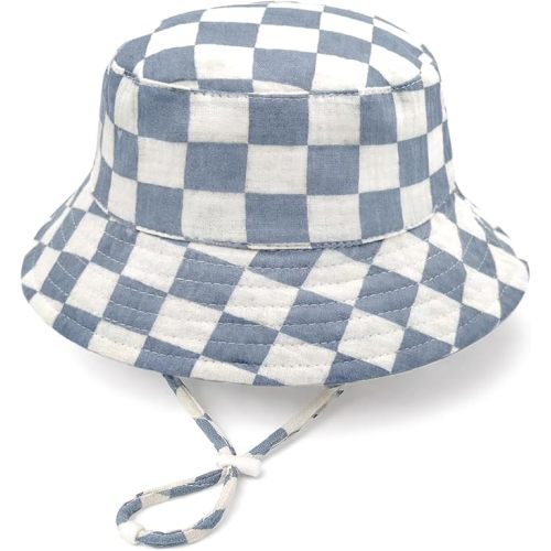 Baby Sun Hat Infant Toddler Summer Bucket Hat, Medical Cotton Yarn Sun Hats for Baby Boys Girls