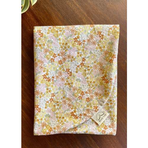Lounger Slip Cover - Golden Flowers – Baby Moses Basket