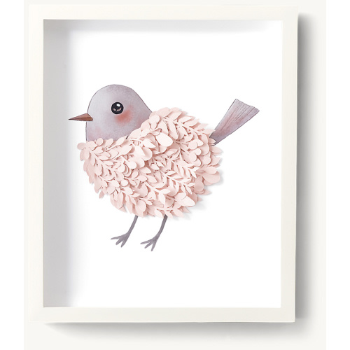 Cut Paper & Watercolor Animal Art - Bird | RH Baby & Child