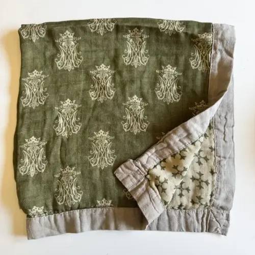 Marian Auspice Luxury Double Sided Muslin Catholic Blanket