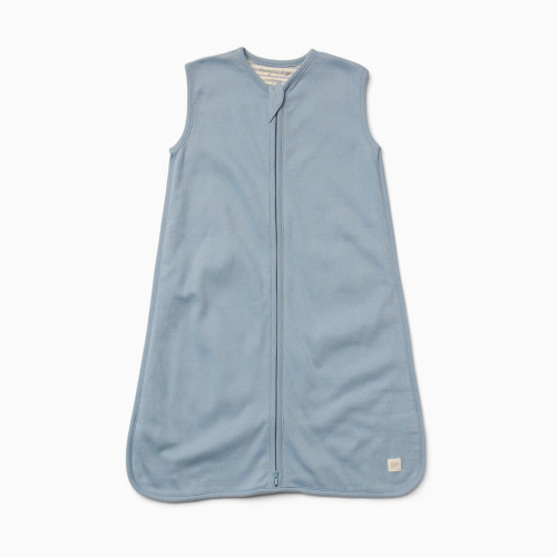 Tiny Kind Wearable Organic Blanket 1.0 TOG - Ashley Blue, 0-6 M