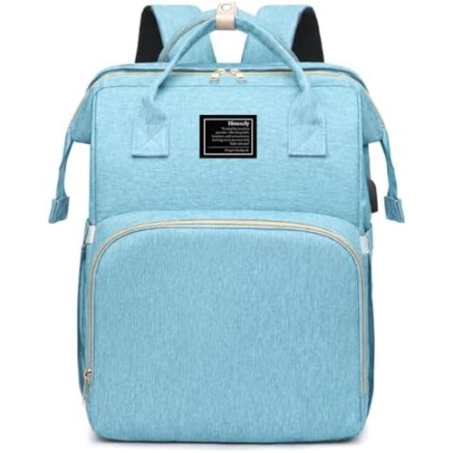 houscly Diaper Bag Backpack with Changing Station, 25L Large Capacity