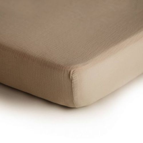 Mushie Extra Soft Muslin Crib Fitted Sheet