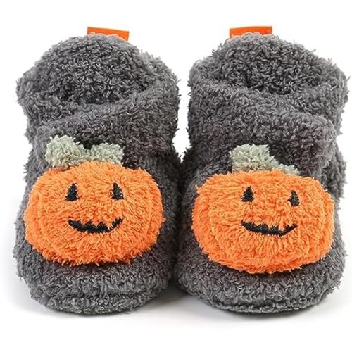 Baby Booties Infant Newborn Boys Girls Slippers Warm Crib Sock Shoes Indoor First Walkers Prewalker