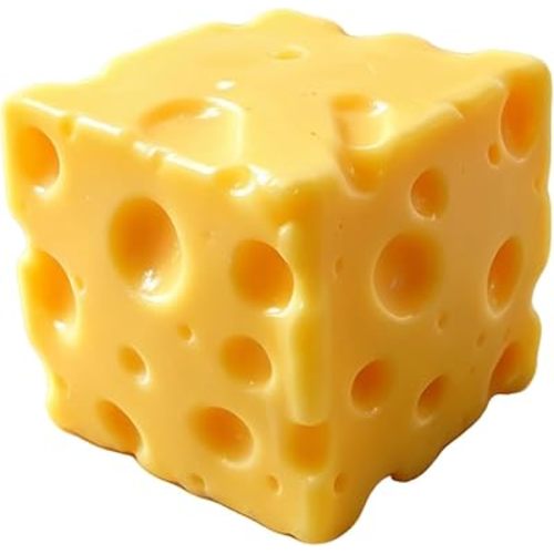 Cheese Squishy Stress Relief Original Sensory Food Squishy Stress Relief Fidget Toy Stress Balls for Adults (Yellow-1PC)
