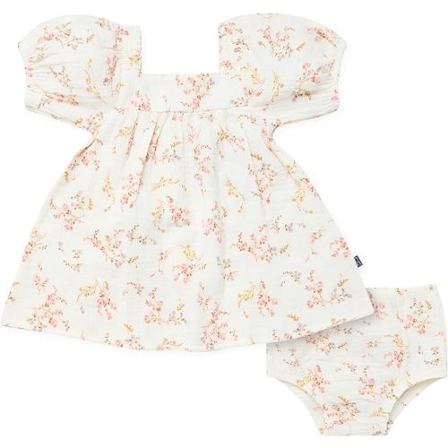 Modern Moments by Gerber baby-girls 2-piece Puffed Sleeve Dress & Diaper Cover Set