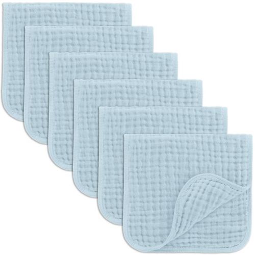 Muslin Burp Cloths Large 100% Cotton By Comfy Cubs (white, Pack Of 10)
