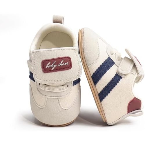 HsdsBebe Baby Boys Girls Oxford Shoes PU Leather Soft Rubber Sole Sneakers Anti-Slip Toddler Ankle Boots Infant Walking Shoes Moccasins