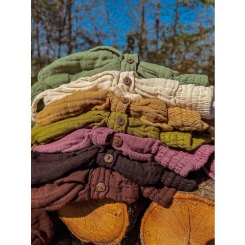 Kids Organic Boho Pants, Unisex Boys Girls Bohemian Style Baggy Joggers with XL Pockets Organic Cotton Bamboo 7 Colors Cloth Diaper Friendly