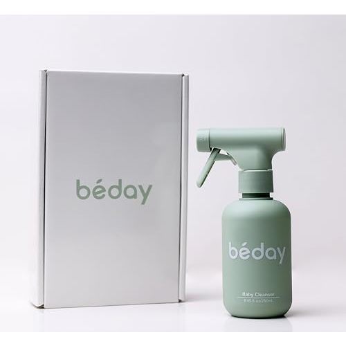 Beday - The Baby Bidet, Gentle No-Rinse Baby Cleansing Spray for Cleaner Diaper Changes, Less Friction & Irritation - Artifical Fragrance free, Alcohol Free - 8.5 oz (Sage)