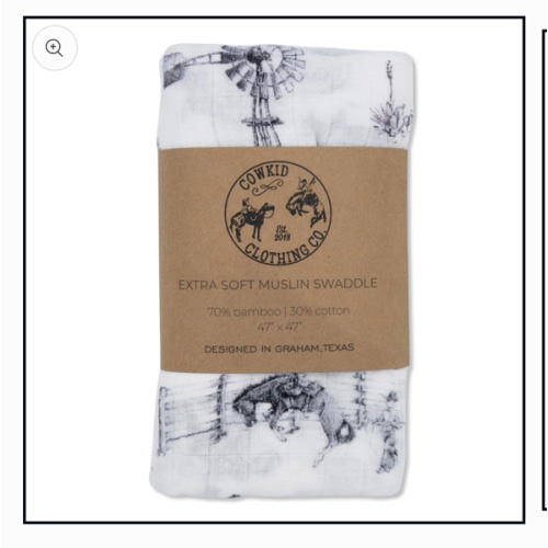 Heaven on Earth Bamboo Muslin Swaddle – Cowkid Clothing Company