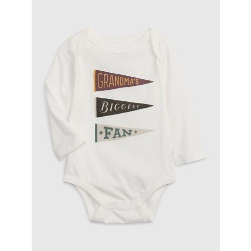 Baby 100% Organic Cotton Graphic Bodysuit in grandma, size: 12-18 M