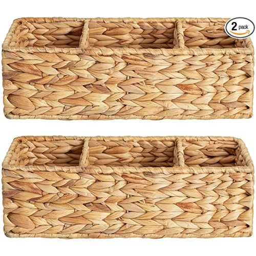 StorageWorks Wicker Basket - Diaper Dresser Caddy