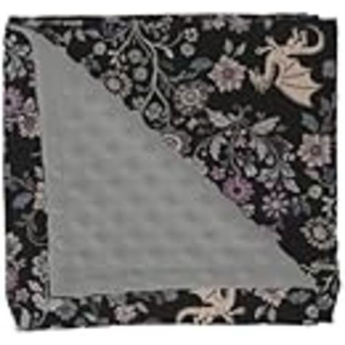 Fantasy Floral Dragons Baby Blankets for Girl Boy Fairytale Dragon Gothic Black Purple Flowers Soft Mink with Dotted Backing Double Layer Swaddle Blanket Animal Bed Throws for Infant Toddler 30x40