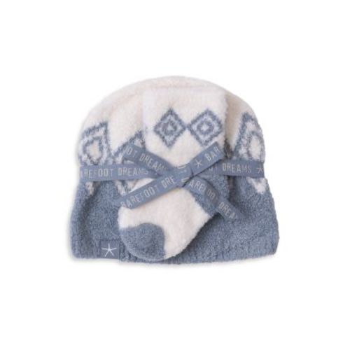 Unisex CozyChic Lite® Baby Fair Isle Beanie and Sock Set