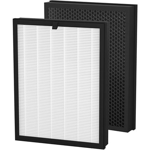 2 Pack 400 Hepa 14 Air Purifier Filter Replacement, Compatible with PuroAir 400 Air Purifier, HEPA Filters up to 99.9% of Smoke, Pollen, Dust and Common Household Pollutants
