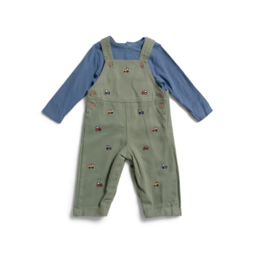 Newborn Boys 2pc Tractor Top And Overalls Set | Baby Boys (0-24m) | Marshalls