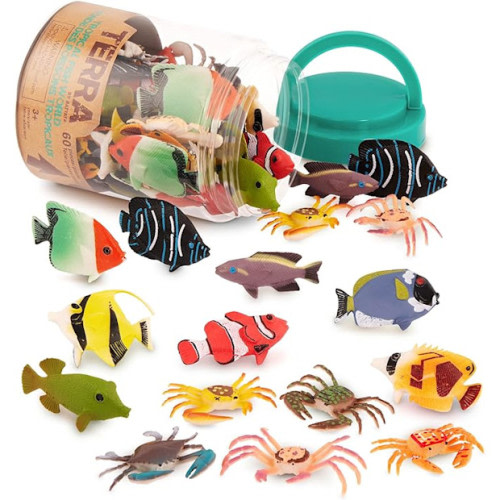 Terra by Battat Toy Tropical Fish & Crabs Mini Figures
