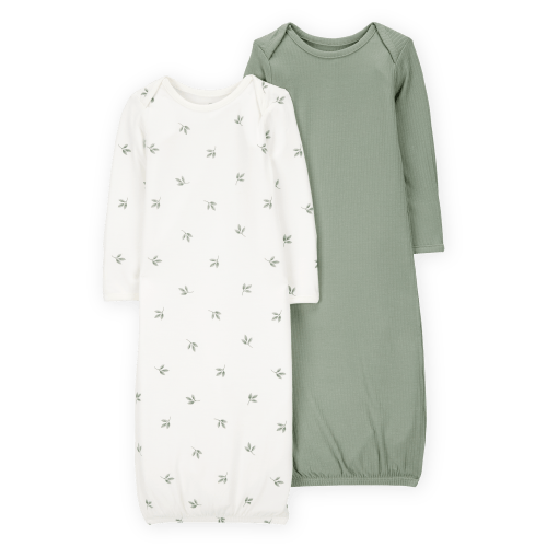 Baby 2-Pack PurelySoft Sleeper Gowns - Green - Carter's | Carter's