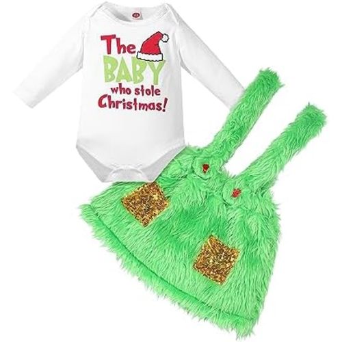 Baby Boys and Girls Christmas Romper Clothing Sets Infant Play Wear