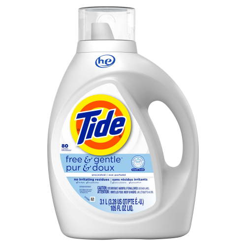 Tide Free & Gentle Liquid Laundry Detergent, Tide Laundry Detergent, Clean Laundry Detergent, 3.1 Litres, 80 Wash Loads - Walmart.ca