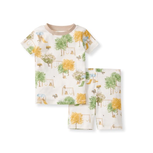 At The Playground Short Sleeve Two-Piece Pajamas – Burt's Bees Baby